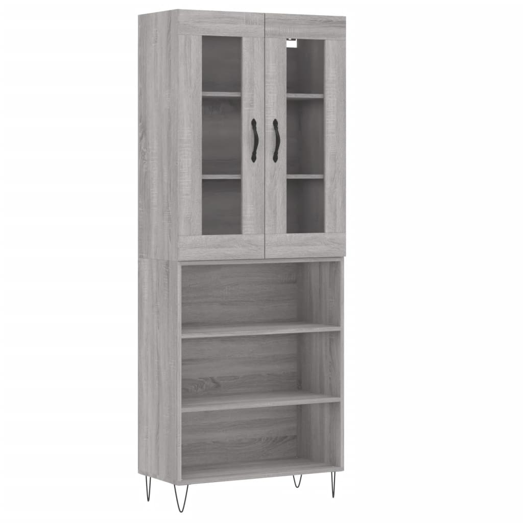 Ντουλάπι Γκρι Sonoma 69,5 x 34 x 180 εκ. Επεξεργασμένο Ξύλο