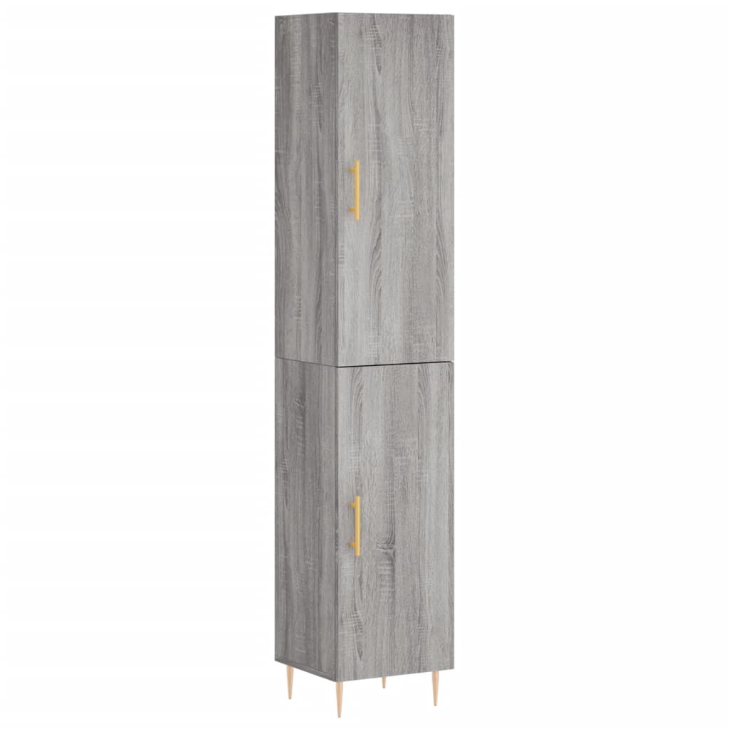 Μπουφές Sonoma Γκρι 34,5 x 34 x 180 εκ. από Επεξεργασμένο Ξύλο