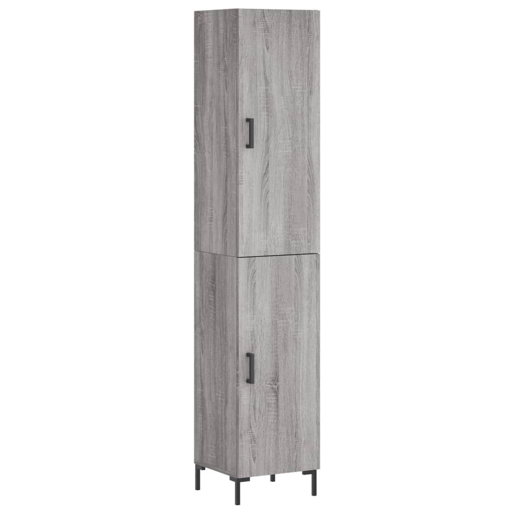 Μπουφές Sonoma Γκρι 34,5 x 34 x 180 εκ. από Επεξεργασμένο Ξύλο