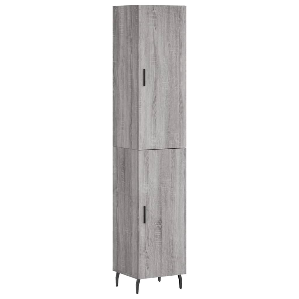 Μπουφές Sonoma Γκρι 34,5 x 34 x 180 εκ. από Επεξεργασμένο Ξύλο