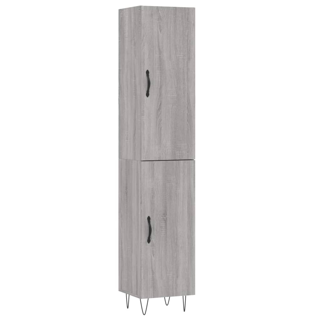 Μπουφές Sonoma Γκρι 34,5 x 34 x 180 εκ. από Επεξεργασμένο Ξύλο