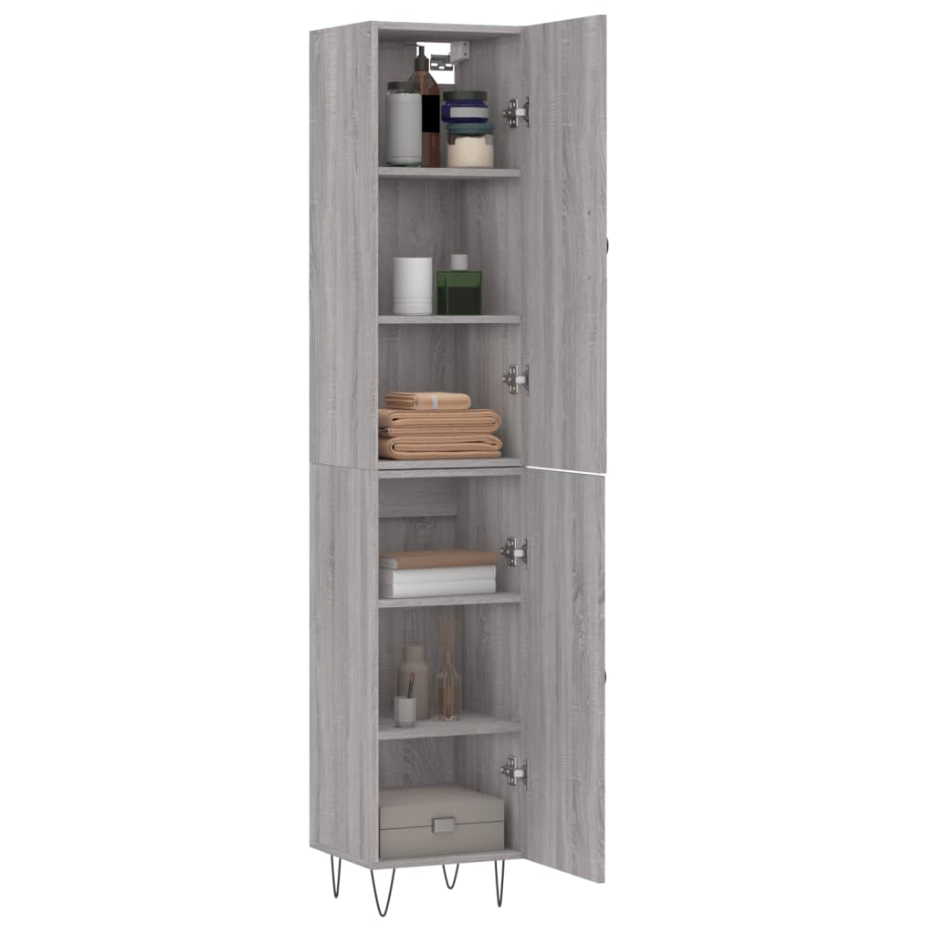 Μπουφές Sonoma Γκρι 34,5 x 34 x 180 εκ. από Επεξεργασμένο Ξύλο
