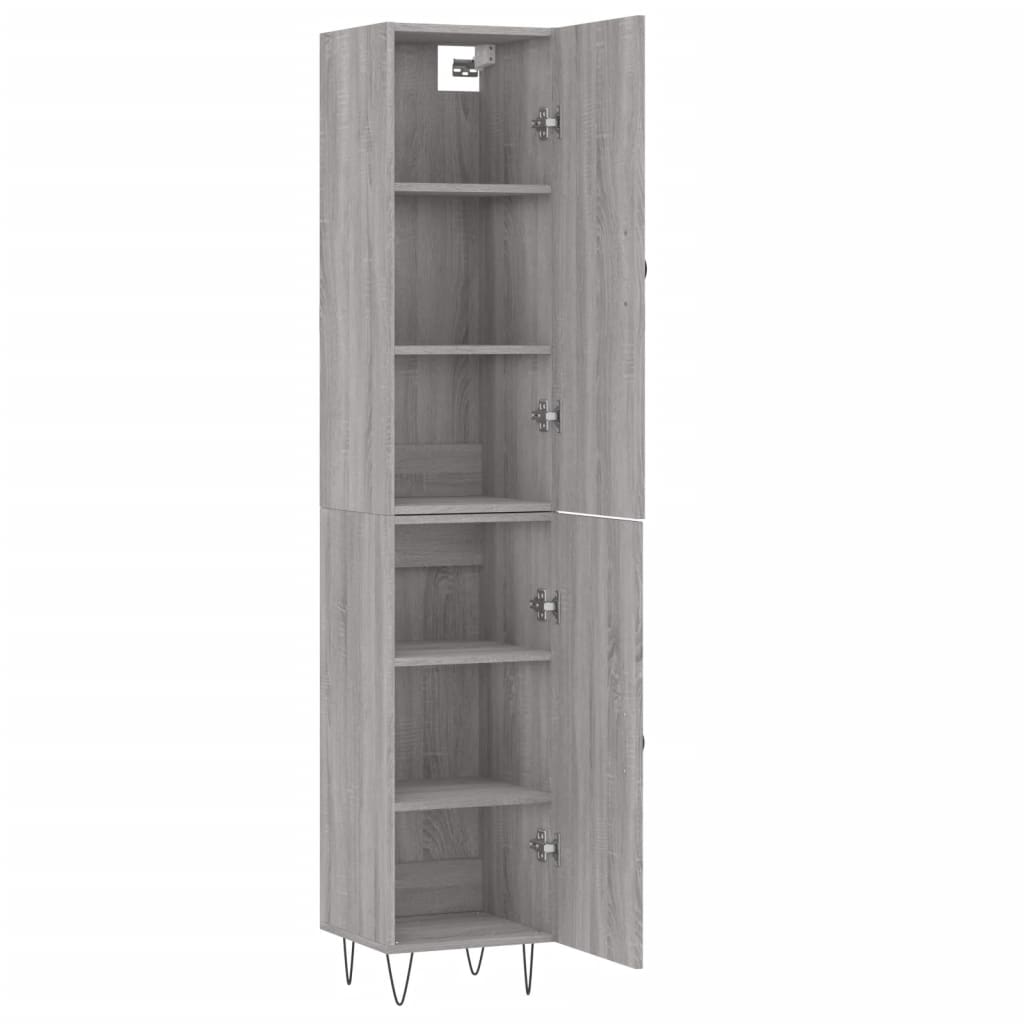 Μπουφές Sonoma Γκρι 34,5 x 34 x 180 εκ. από Επεξεργασμένο Ξύλο