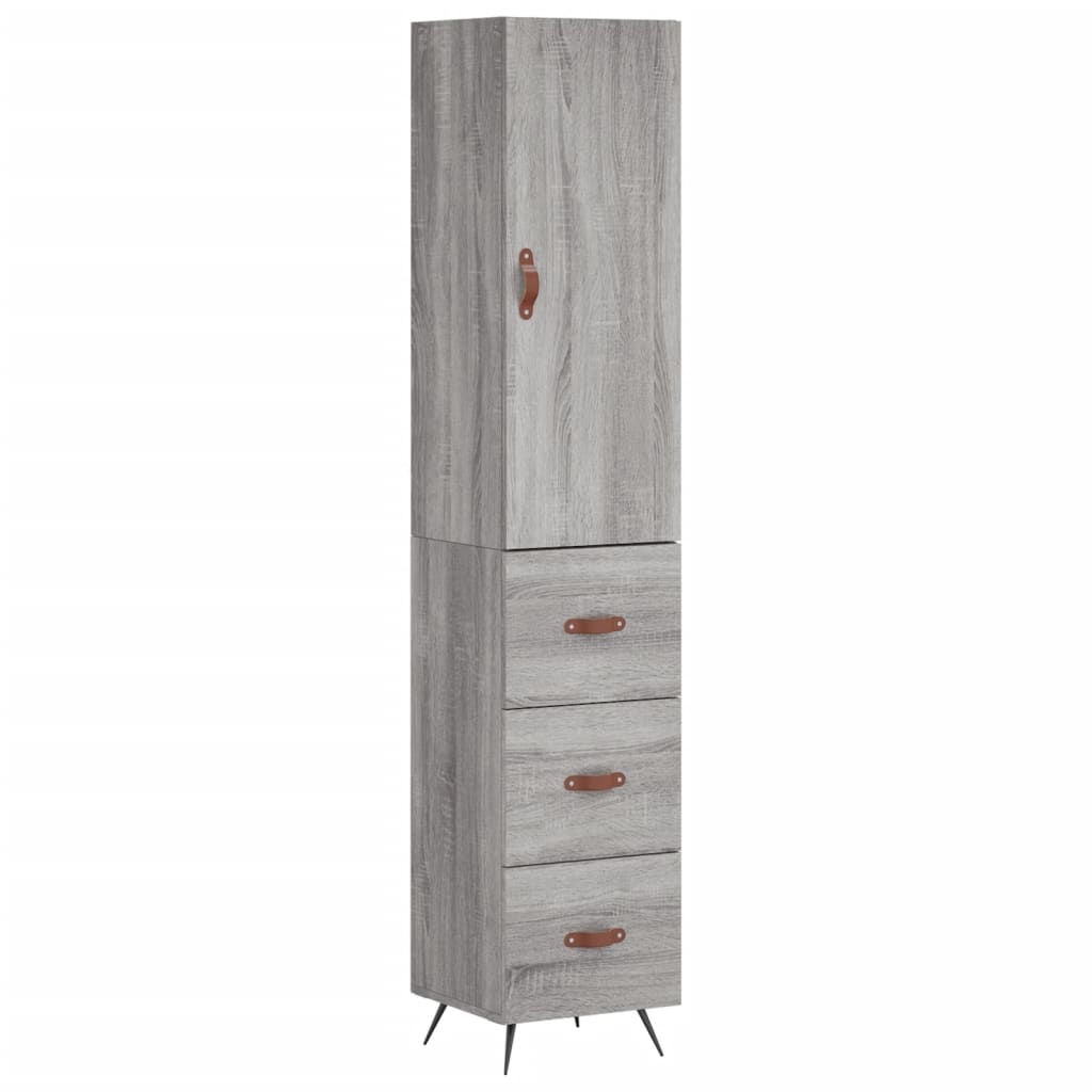 Μπουφές Sonoma Γκρι 34,5 x 34 x 180 εκ. από Επεξεργασμένο Ξύλο