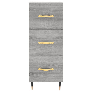Μπουφές Sonoma Γκρι 34,5 x 34 x 180 εκ. από Επεξεργασμένο Ξύλο