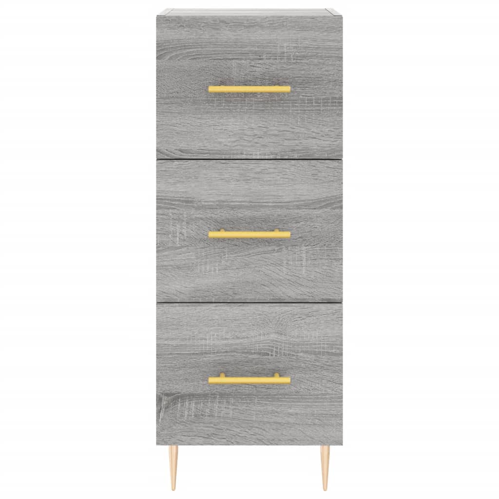 Μπουφές Sonoma Γκρι 34,5 x 34 x 180 εκ. από Επεξεργασμένο Ξύλο