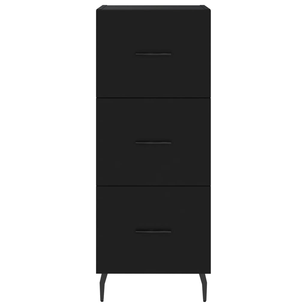Ντουλάπι Μαύρο 34,5 x 34 x 180 εκ. από Επεξεργασμένο Ξύλο - Pakobazaar