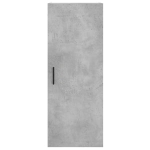 Ντουλάπι Γκρι Σκυροδέματος 34,5x34x180 εκ. Επεξεργασμένο Ξύλο - Pakobazaar