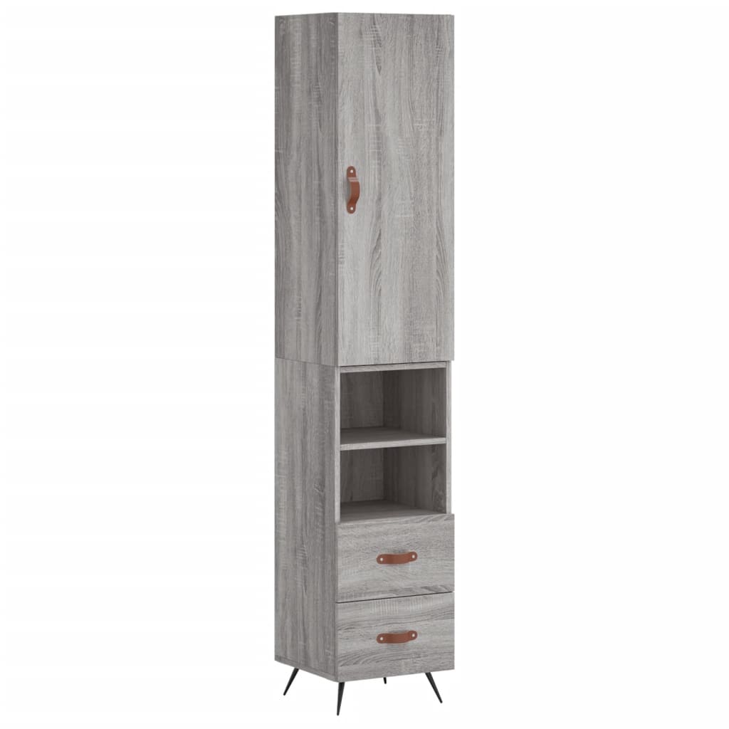 Μπουφές Sonoma Γκρι 34,5 x 34 x 180 εκ. από Επεξεργασμένο Ξύλο
