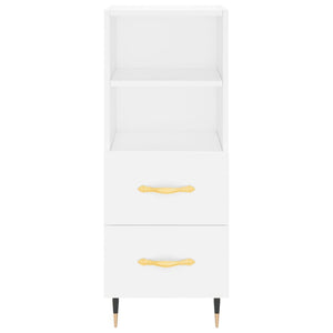 Ντουλάπι Λευκό 34,5 x 34 x 180 εκ. από Επεξεργασμένο Ξύλο