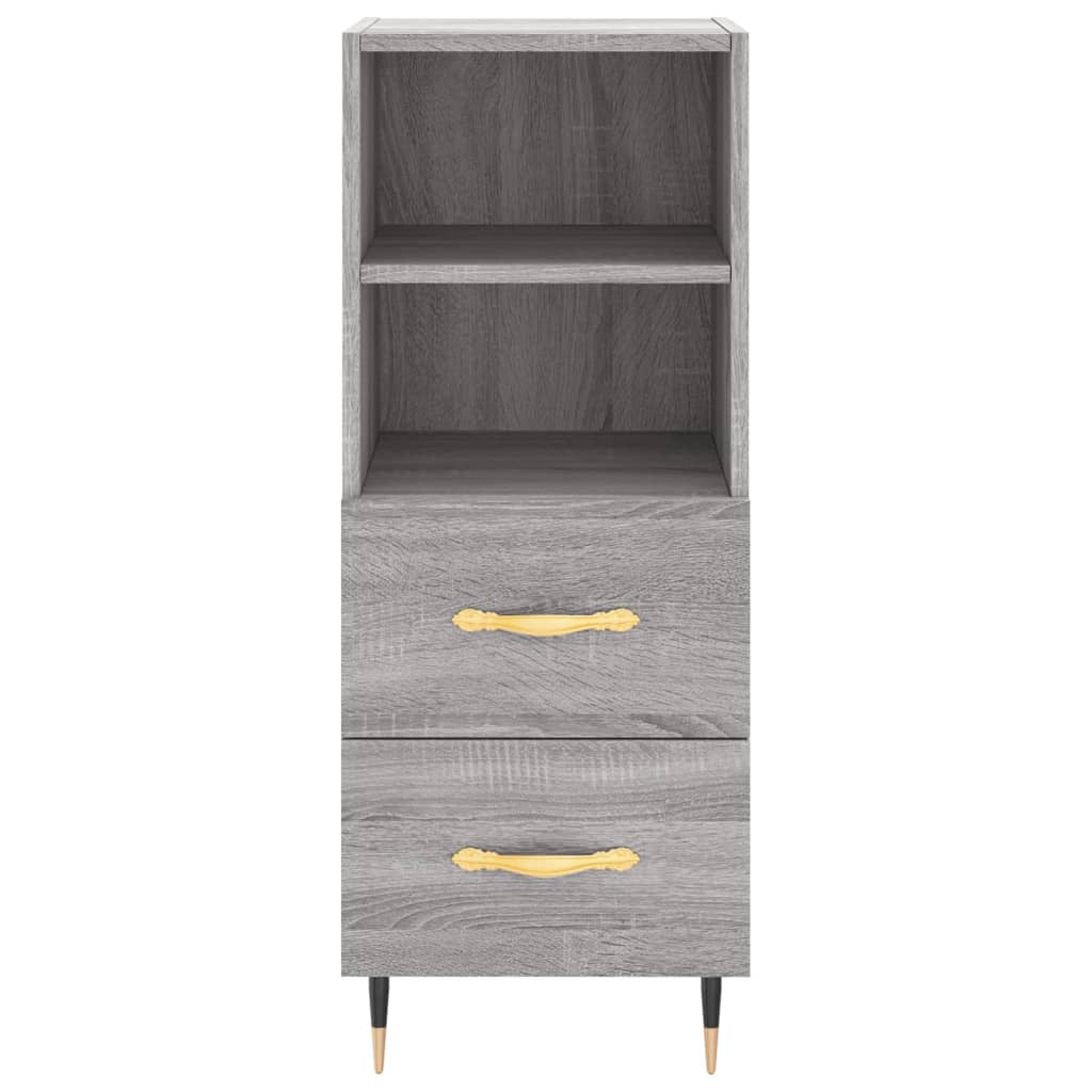 Μπουφές Sonoma Γκρι 34,5 x 34 x 180 εκ. από Επεξεργασμένο Ξύλο