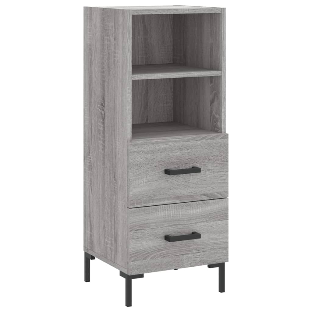 Μπουφές Sonoma Γκρι 34,5 x 34 x 180 εκ. από Επεξεργασμένο Ξύλο