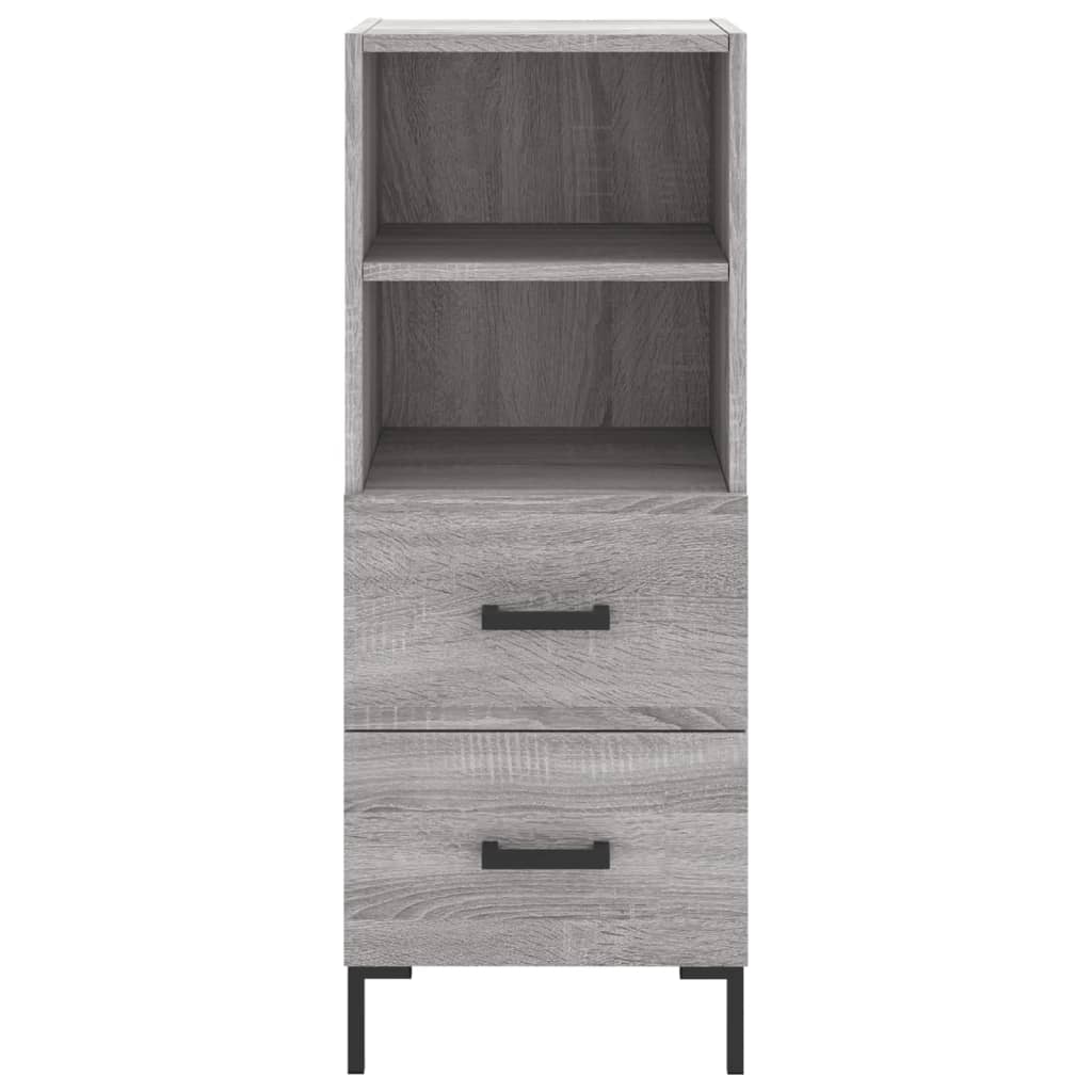 Μπουφές Sonoma Γκρι 34,5 x 34 x 180 εκ. από Επεξεργασμένο Ξύλο