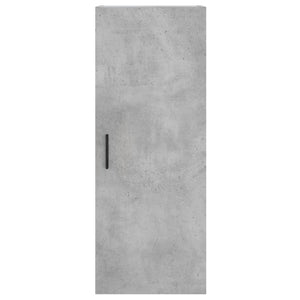 Ντουλάπι Γκρι Σκυροδέματος 34,5x34x180 εκ. Επεξεργασμένο Ξύλο