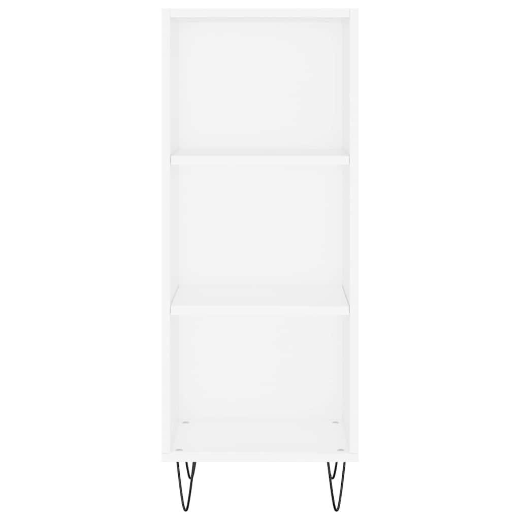 Ντουλάπι Λευκό 34,5 x 34 x 180 εκ. από Επεξεργασμένο Ξύλο