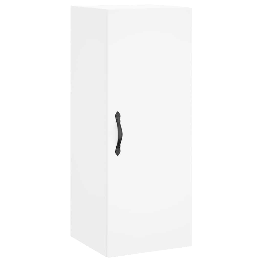 Ντουλάπι Λευκό 34,5 x 34 x 180 εκ. από Επεξεργασμένο Ξύλο