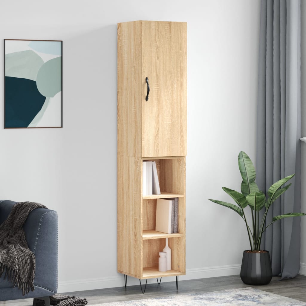 Μπουφές Sonoma δρυς 34,5 x 34 x 180 εκ. από Επεξεργασμένο Ξύλο