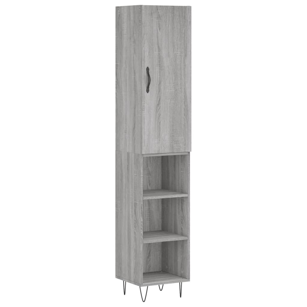 Μπουφές Sonoma Γκρι 34,5 x 34 x 180 εκ. από Επεξεργασμένο Ξύλο