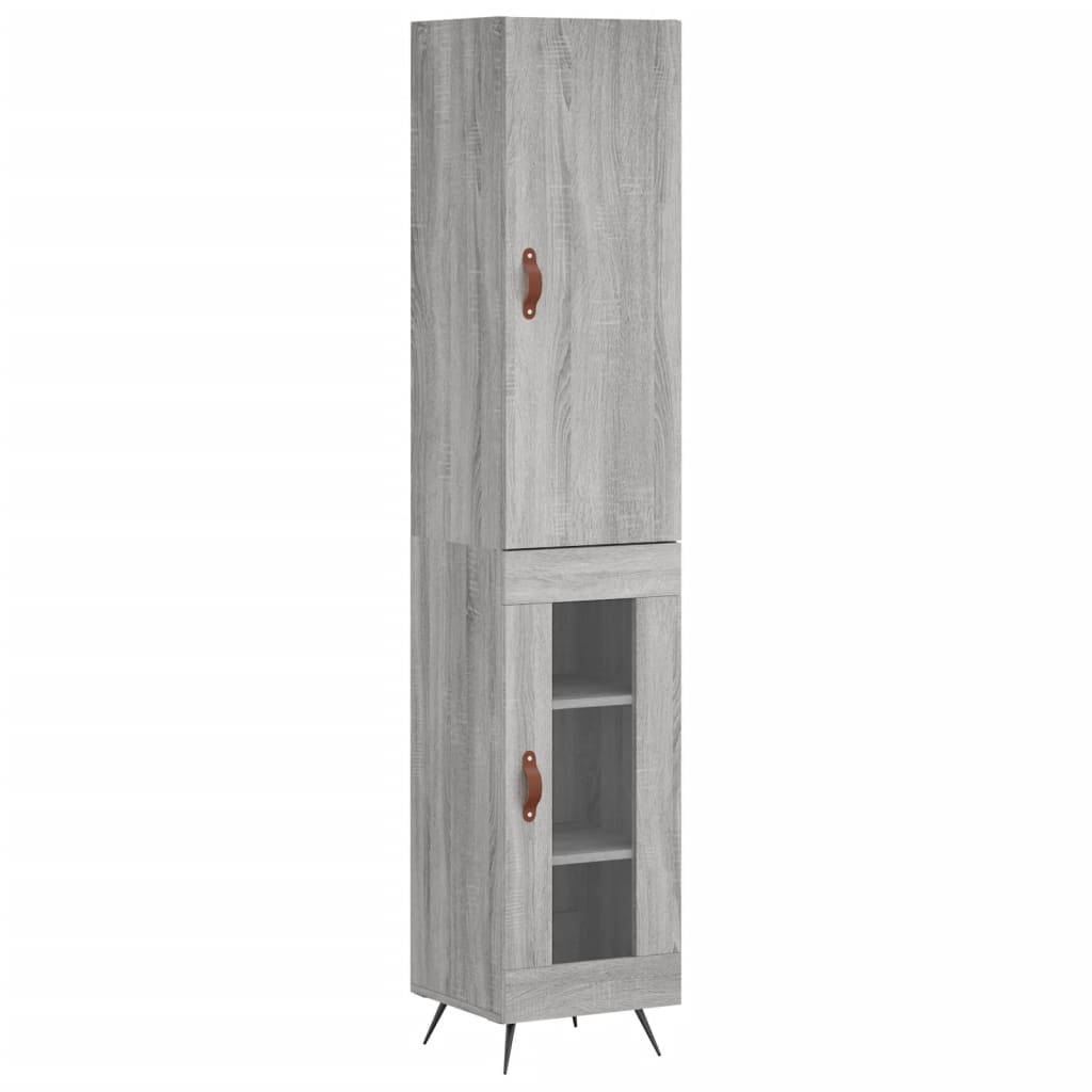 Μπουφές Sonoma Γκρι 34,5 x 34 x 180 εκ. από Επεξεργασμένο Ξύλο - Pakobazaar