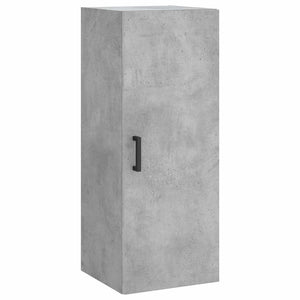 Ντουλάπι Γκρι Σκυροδέματος 34,5x34x180 εκ. Επεξεργασμένο Ξύλο