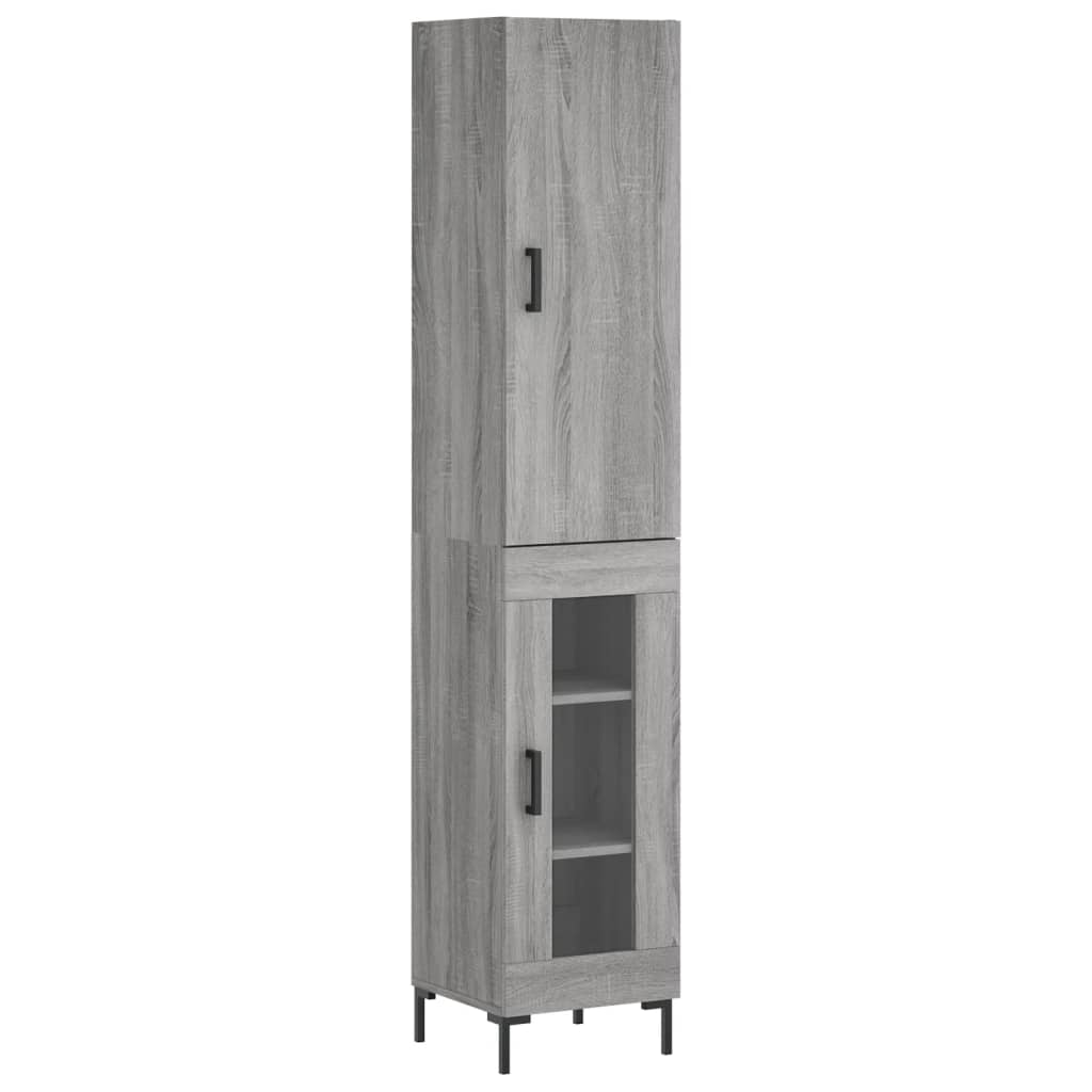 Μπουφές Sonoma Γκρι 34,5 x 34 x 180 εκ. από Επεξεργασμένο Ξύλο