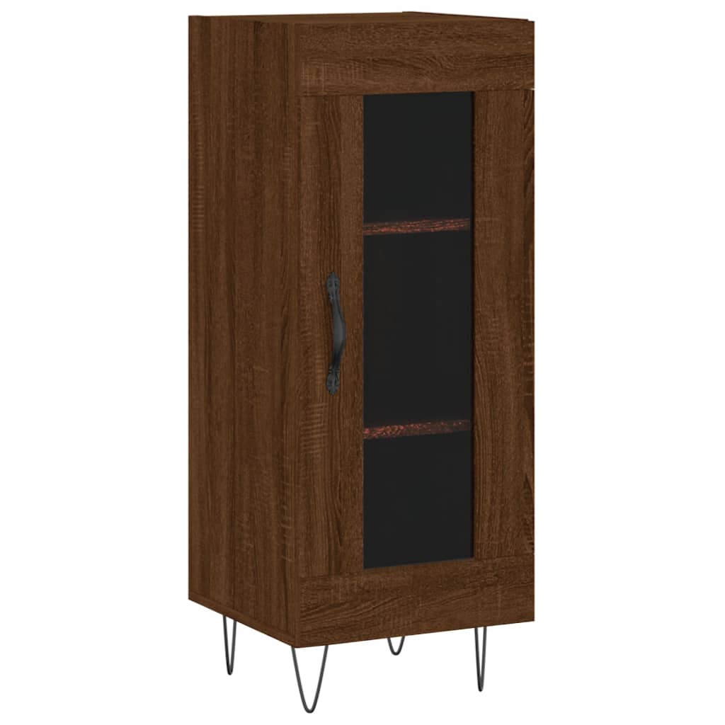 Ντουλάπι Καφέ Δρυς 34,5 x 34 x 180 εκ. από Επεξεργασμένο Ξύλο