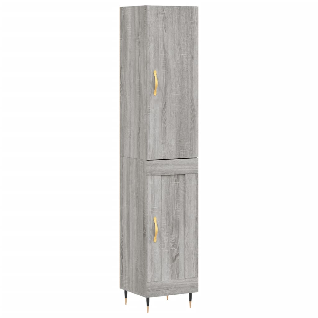 Μπουφές Sonoma Γκρι 34,5 x 34 x 180 εκ. από Επεξεργασμένο Ξύλο