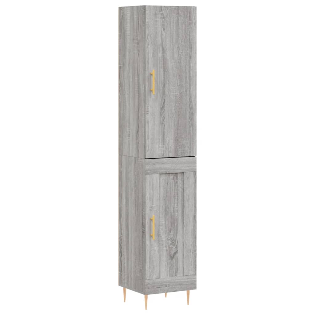 Μπουφές Sonoma Γκρι 34,5 x 34 x 180 εκ. από Επεξεργασμένο Ξύλο