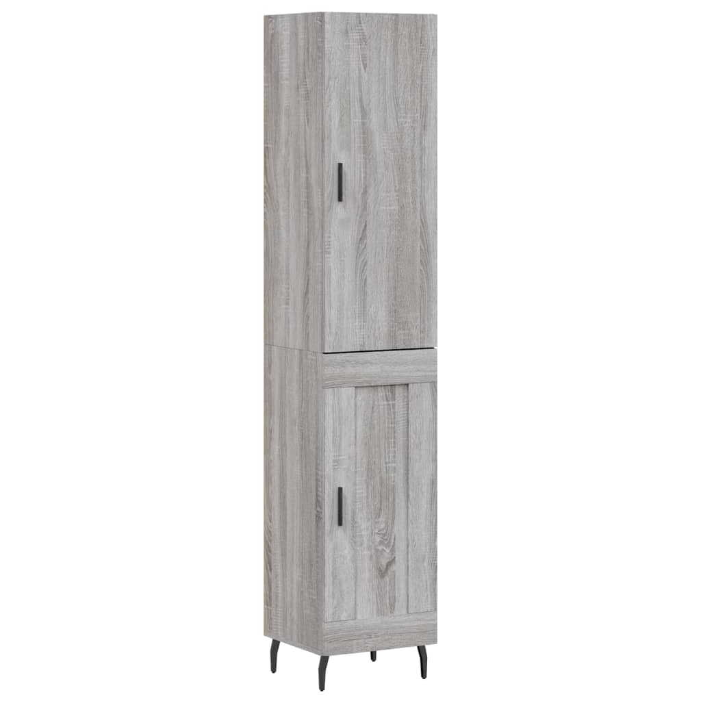 Μπουφές Sonoma Γκρι 34,5 x 34 x 180 εκ. από Επεξεργασμένο Ξύλο