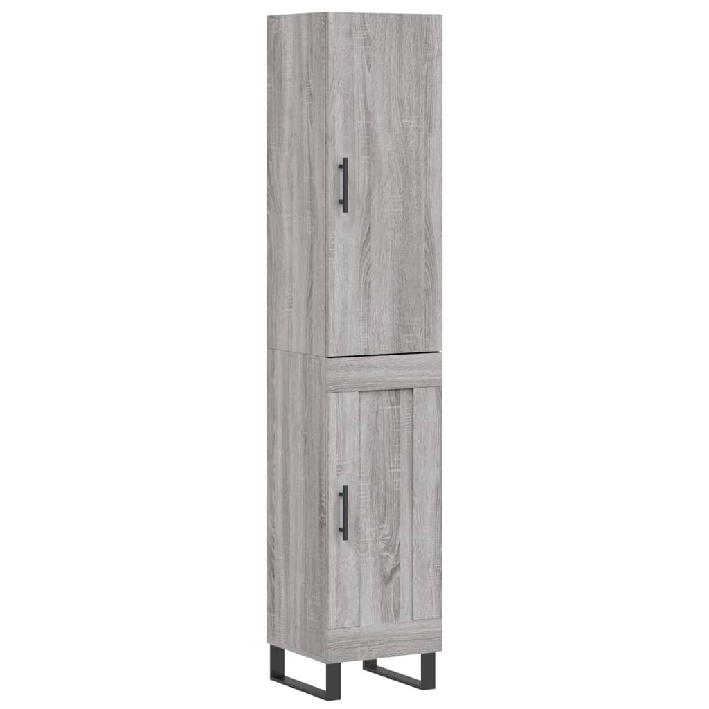 Μπουφές Sonoma Γκρι 34,5 x 34 x 180 εκ. από Επεξεργασμένο Ξύλο