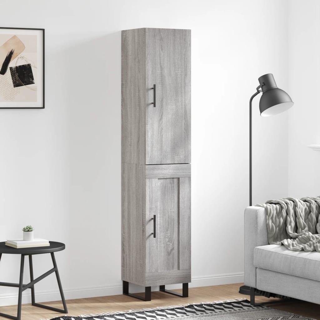 Μπουφές Sonoma Γκρι 34,5 x 34 x 180 εκ. από Επεξεργασμένο Ξύλο