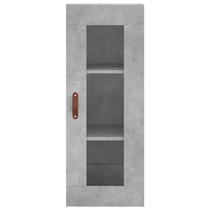 Ντουλάπι Γκρι Σκυροδέματος 34,5x34x180 εκ. Επεξεργασμένο Ξύλο