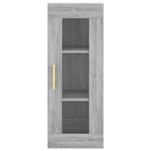 Μπουφές Sonoma Γκρι 34,5 x 34 x 180 εκ. από Επεξεργασμένο Ξύλο