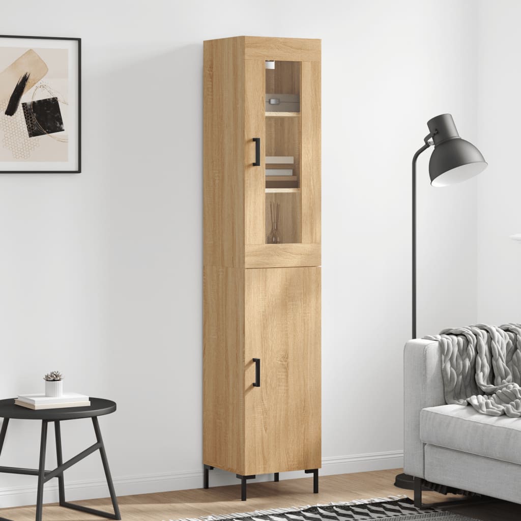 Μπουφές Sonoma δρυς 34,5 x 34 x 180 εκ. από Επεξεργασμένο Ξύλο