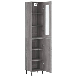 Μπουφές Sonoma Γκρι 34,5 x 34 x 180 εκ. από Επεξεργασμένο Ξύλο