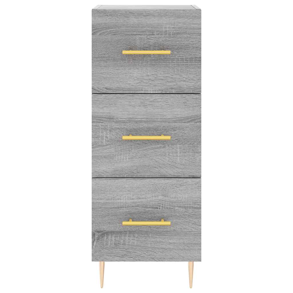 Μπουφές Sonoma Γκρι 34,5 x 34 x 180 εκ. από Επεξεργασμένο Ξύλο
