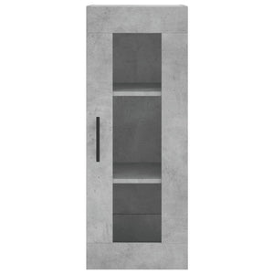 Ντουλάπι Γκρι Σκυροδέματος 34,5x34x180 εκ. Επεξεργασμένο Ξύλο - Pakobazaar