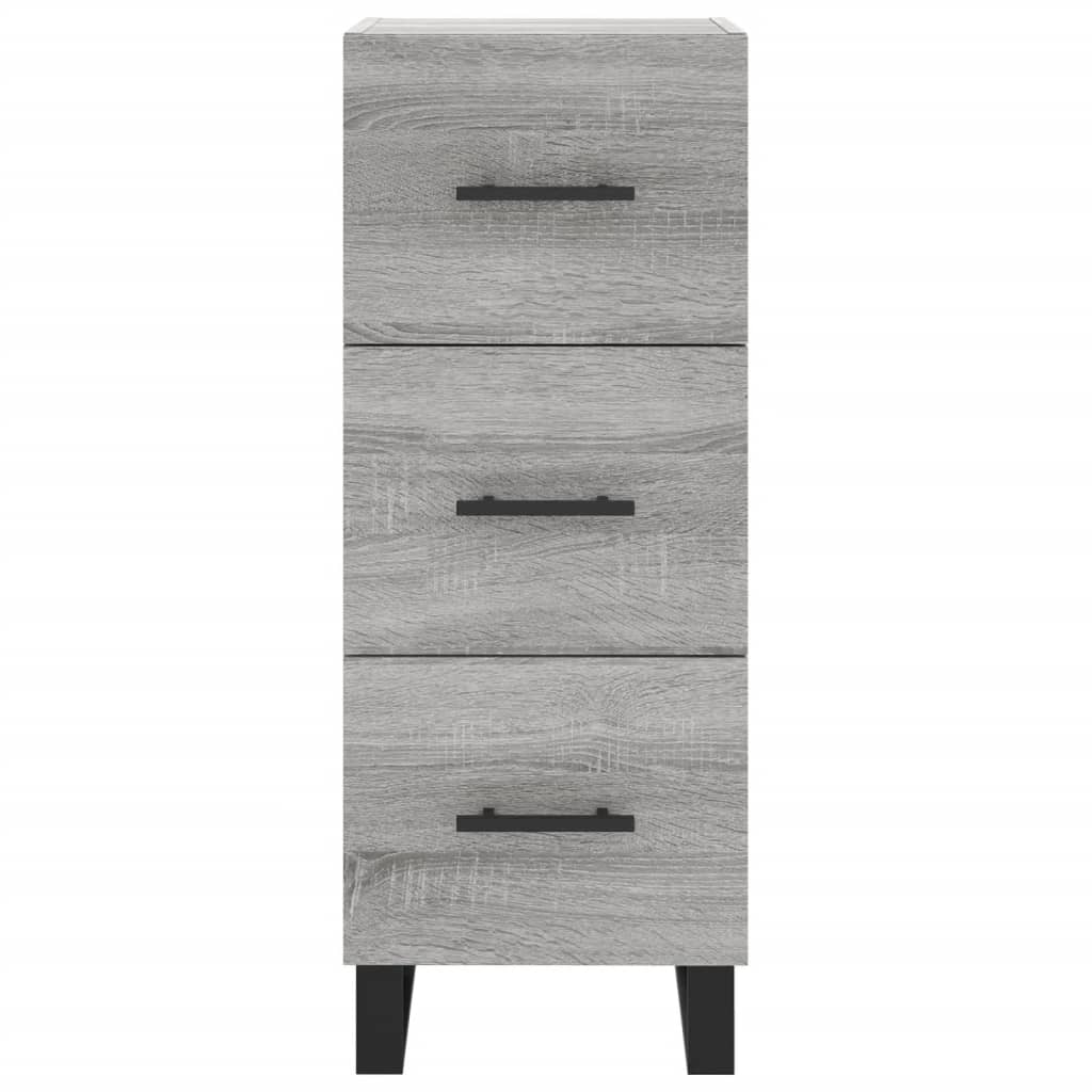 Μπουφές Sonoma Γκρι 34,5 x 34 x 180 εκ. από Επεξεργασμένο Ξύλο
