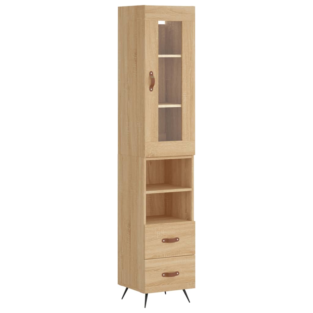 Μπουφές Sonoma δρυς 34,5 x 34 x 180 εκ. από Επεξεργασμένο Ξύλο