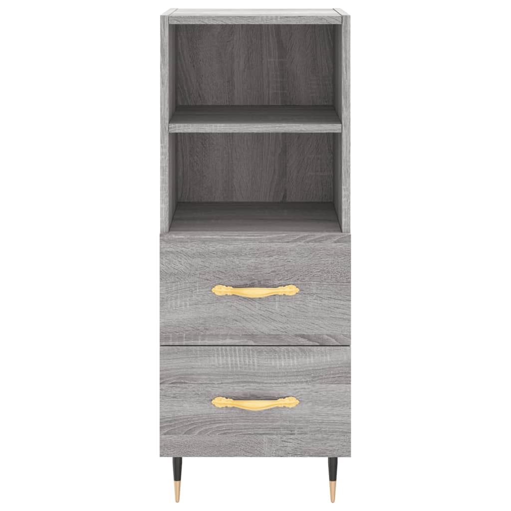 Μπουφές Sonoma Γκρι 34,5 x 34 x 180 εκ. από Επεξεργασμένο Ξύλο