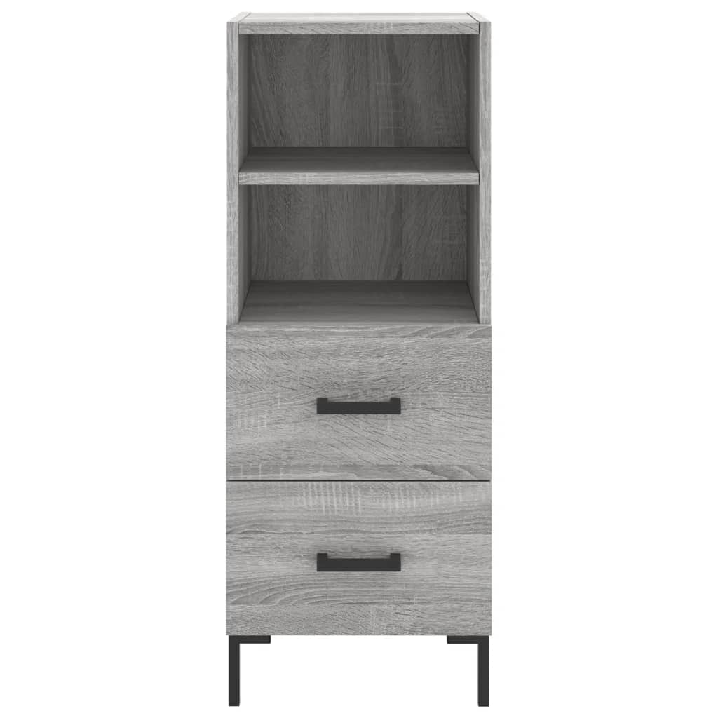 Μπουφές Sonoma Γκρι 34,5 x 34 x 180 εκ. από Επεξεργασμένο Ξύλο - Pakobazaar
