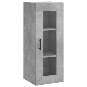 Ντουλάπι Γκρι Σκυροδέματος 34,5x34x180 εκ. Επεξεργασμένο Ξύλο
