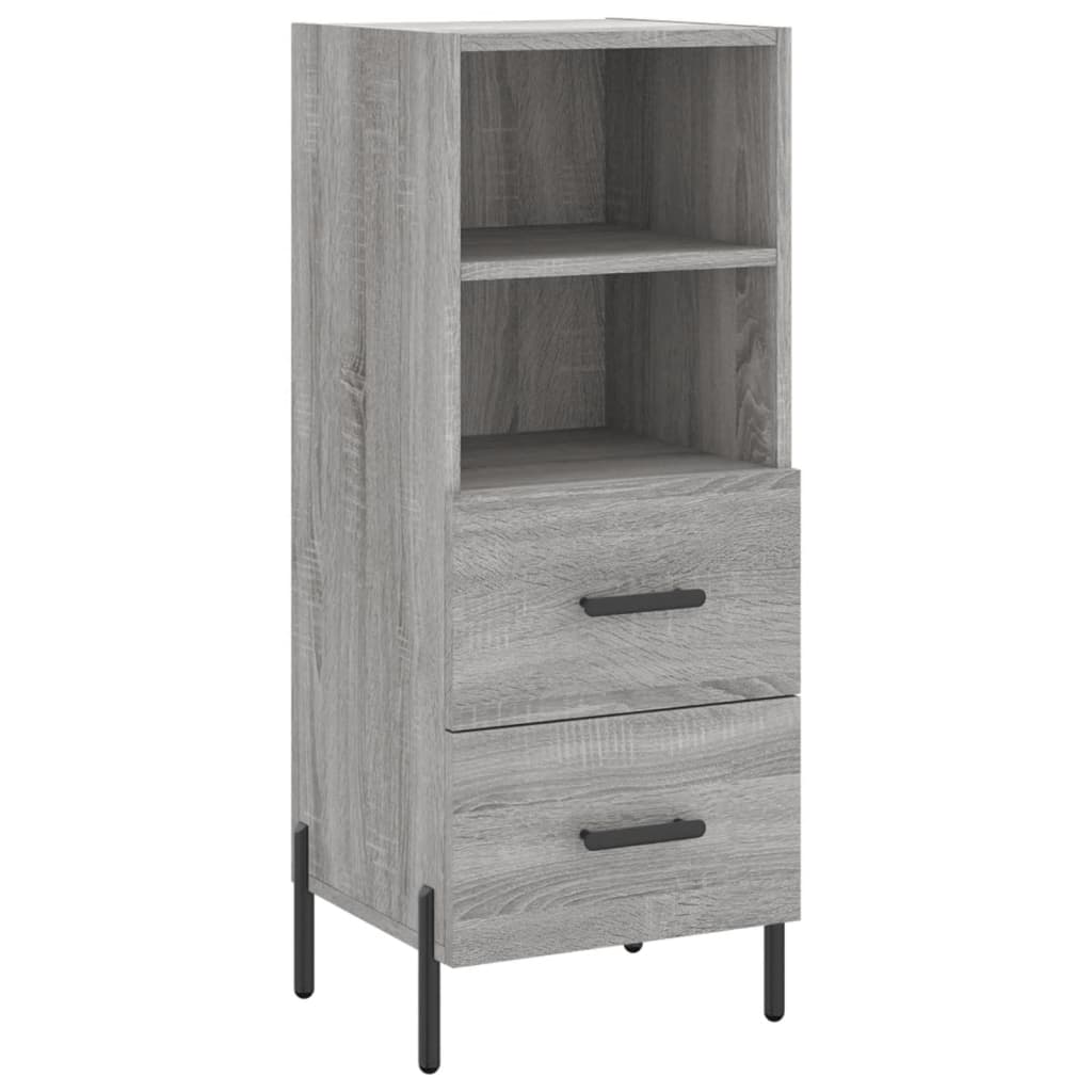 Μπουφές Sonoma Γκρι 34,5 x 34 x 180 εκ. από Επεξεργασμένο Ξύλο - Pakobazaar