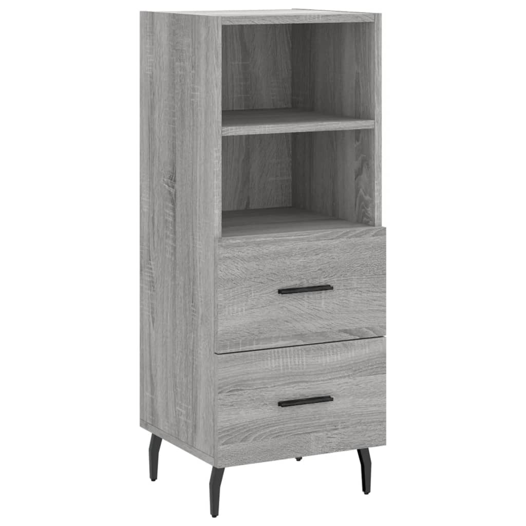 Μπουφές Sonoma Γκρι 34,5 x 34 x 180 εκ. από Επεξεργασμένο Ξύλο
