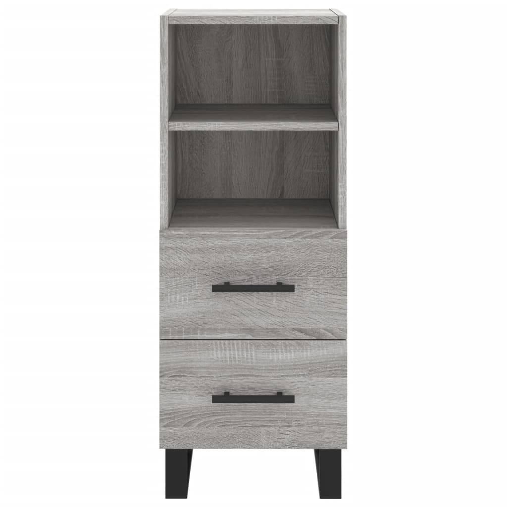 Μπουφές Sonoma Γκρι 34,5 x 34 x 180 εκ. από Επεξεργασμένο Ξύλο