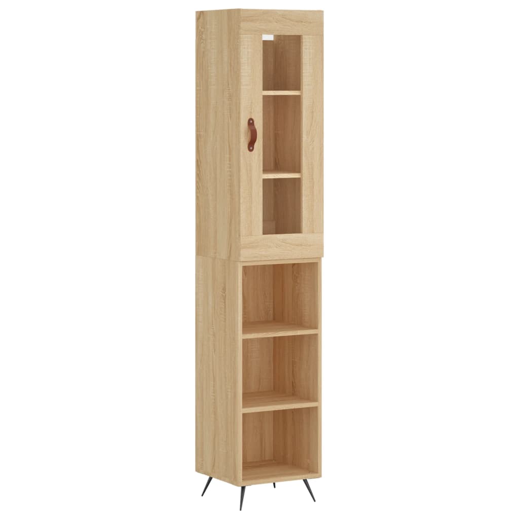 Μπουφές Sonoma δρυς 34,5 x 34 x 180 εκ. από Επεξεργασμένο Ξύλο