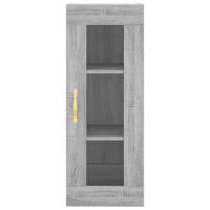 Μπουφές Sonoma Γκρι 34,5 x 34 x 180 εκ. από Επεξεργασμένο Ξύλο - Pakobazaar