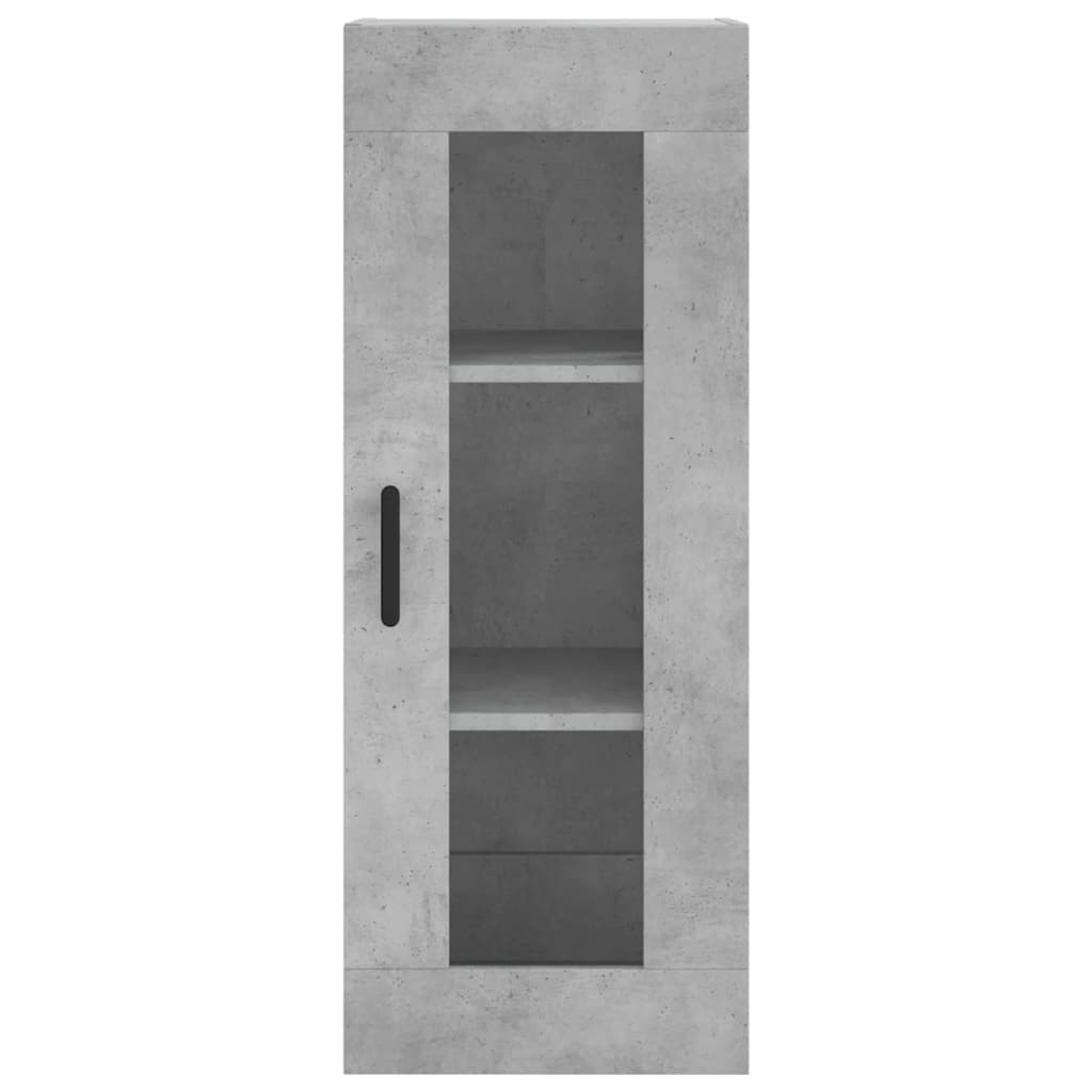 Ντουλάπι Γκρι Σκυροδέματος 34,5x34x180 εκ. Επεξεργασμένο Ξύλο
