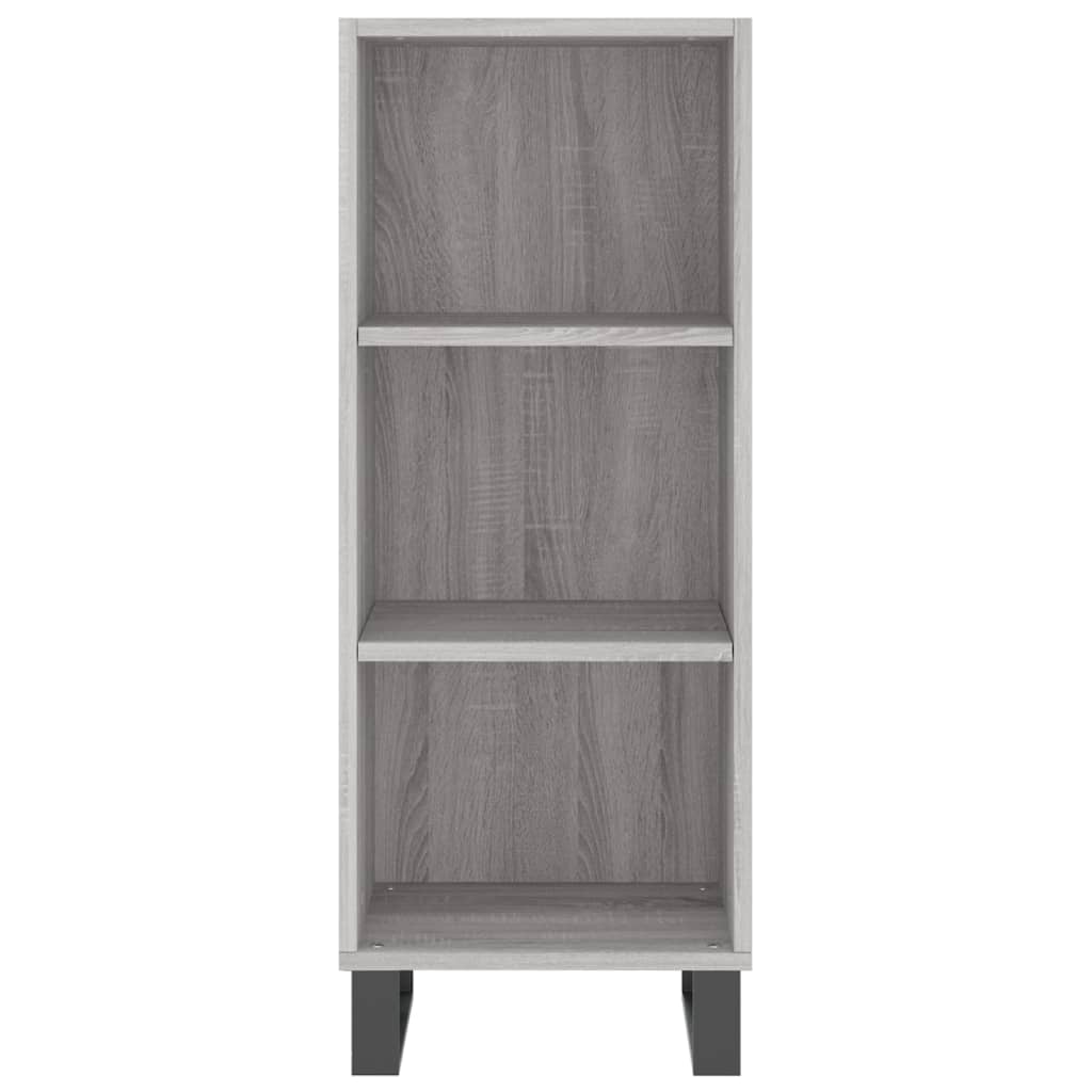 Μπουφές Sonoma Γκρι 34,5 x 34 x 180 εκ. από Επεξεργασμένο Ξύλο
