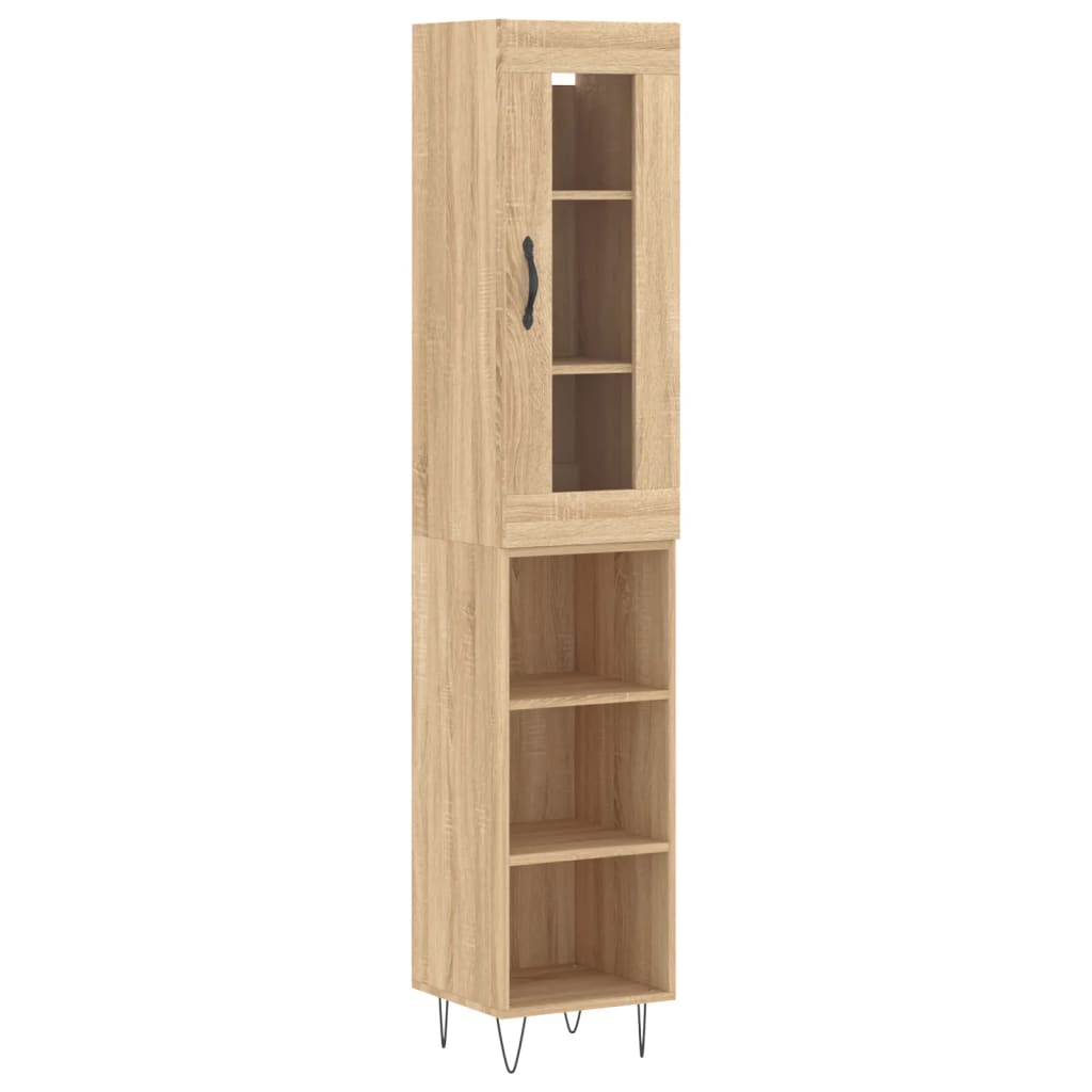 Μπουφές Sonoma δρυς 34,5 x 34 x 180 εκ. από Επεξεργασμένο Ξύλο